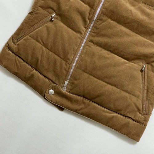 Brunello Cucinelli Rider Style Down Vest Brown Men’s Size M Made In Italy Used - Picture 5 of 9
