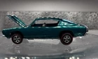 Vintage 1967/68 Hot Wheels Redline Custom Barracuda Aqua Hong Kong