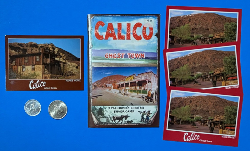 CALICO GHOST TOWN BOOKLET [+4 POST CARDS AND 2 TOKENS].