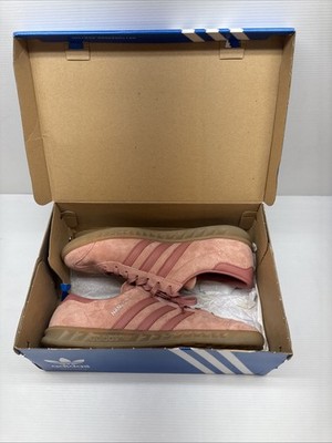Size 10.5 - Adidas Hamburg Raw Pink S81825 Mens Shoes