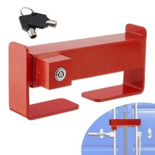 Steel Shipping Container Lock with 2 Keys, 9"- 15.4" Adjustable Cargo Door Lock