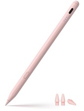 Stylus Pen for ipad 2018-2026, USB-C Fast Charging Pencil, M, Pink