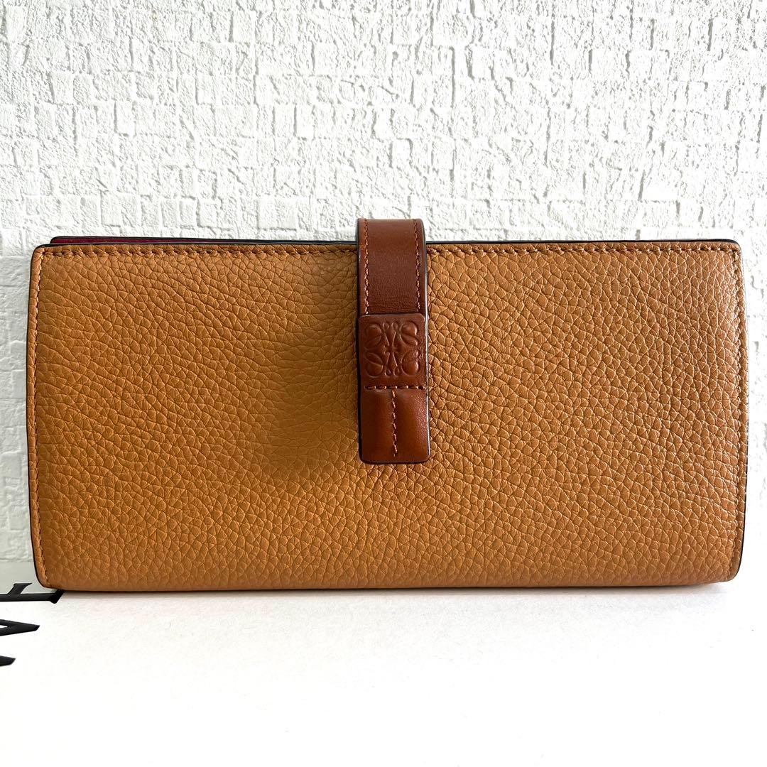 LOEWE Anagram Vertical Wallet Long Wallet Brown | eBay