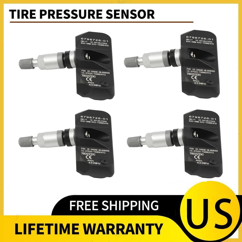 Sensor de monitoreo de presión de neumáticos 4X TPMS OEM TPM109A 36236798726 para EE. UU. Foto 2 de 4