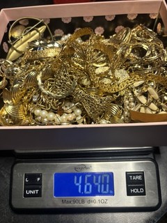 Huge 120 Pc Lot Vintage Gold Tone Mixed Jewelry 4 Lb all wear Monet Trifari Lis
