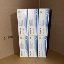 6 Pack Weleda Salt Toothpaste, Natural Fluoride Free, Peppermint, 2.5 oz