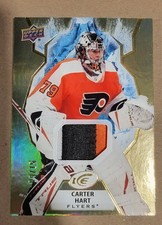 2021-22 Upper Deck Ice Carter Hart Game Used Premium Patch Relic #21 (09/15)