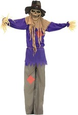 Life-Size Animatronic Scarecrow with Touch-Activated Lights  Sound   72 Inches