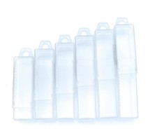 FTG USA Storage Container 6 Piece Extendable Plastic Box Used as Storage Case...