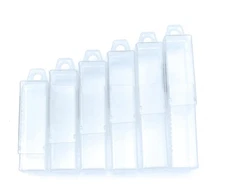 FTG USA Storage Container 6 Piece Extendable Plastic Box Used as Storage Case...