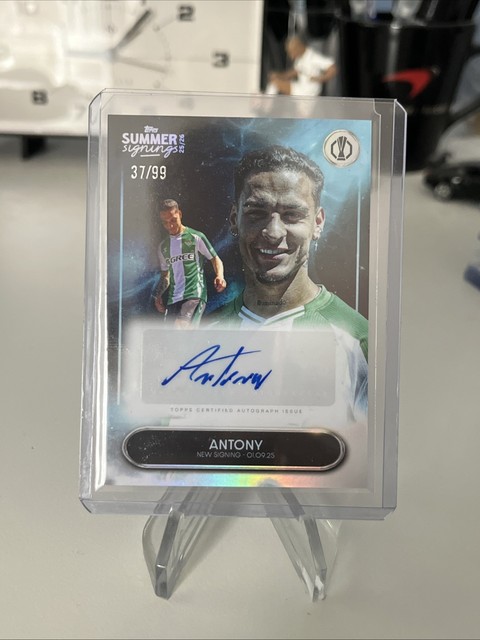 2025-26 Topps UEFA Club Competitions Antony Summer Signings Auto /99 Betis