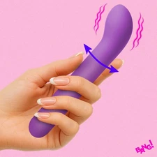 Bang!: G-Spot Flexible Silicone Vibrator - Purple ---FREE SHIPPING!!!