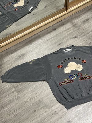 Vintage Rare Adidas Grenoble Cortina Olympic Games 1968 Sweatshirt