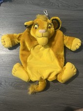 Vintage Disney &ldquo;The Lion King&rdquo; Simba Hot Water Bottle Plush Cover / PJ Holder.