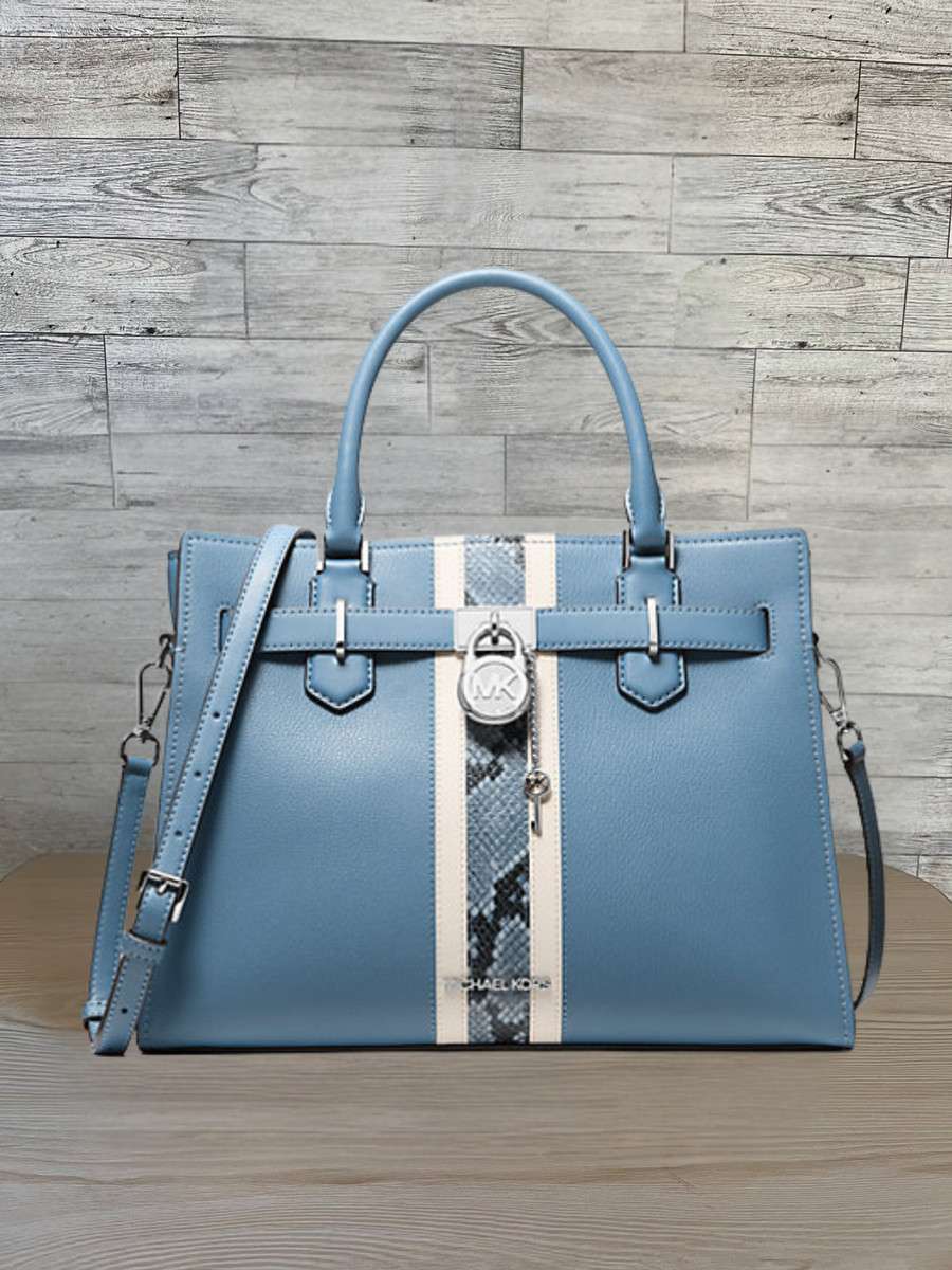 Hamilton Purse Michael Kors Hamilton Backpack Blue Michael Kors