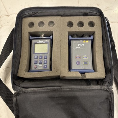AFL Noyes OPM5 Optical Power Meter w OLS4 Optical Light Source