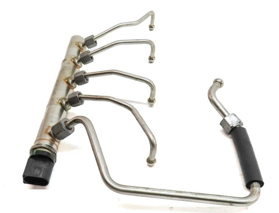 BMW 528I (F10) 2014 2,0 L (N20) motor riel inyector de combustible con líneas Foto 3 de 4