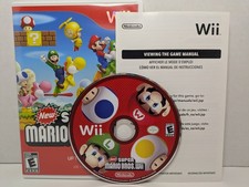 New Super Mario Bros. Wii (Nintendo Wii, 2009) No Manual Tested Working