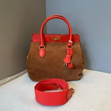 Hermes Toolbox 26 2-Way Handbag Brown Suede R...