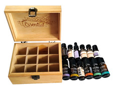 doTERRA BH G Essential Oils Mixed Lot Of 12 w/Box Open Bottles Tea Tree Lavend 