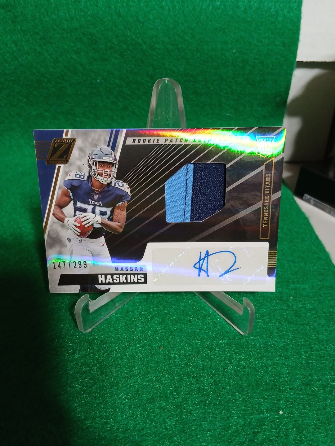 HASSAN HASKINS 2022 ZENITH RPA ROOKIE PATCH AUTOGRAPH RC AUTO #147/299