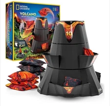 NATIONAL GEOGRAPHIC Volcano Bean Bag Toss  Backyard Game Set - 5 Games NEW