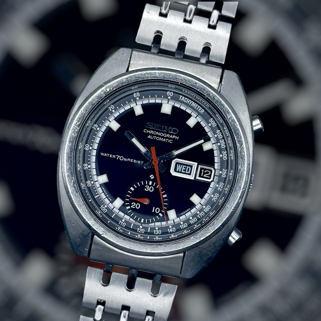 1972 Seiko 6139-6012 Black Dial Resist Bruce Lee With Bracelet | eBay