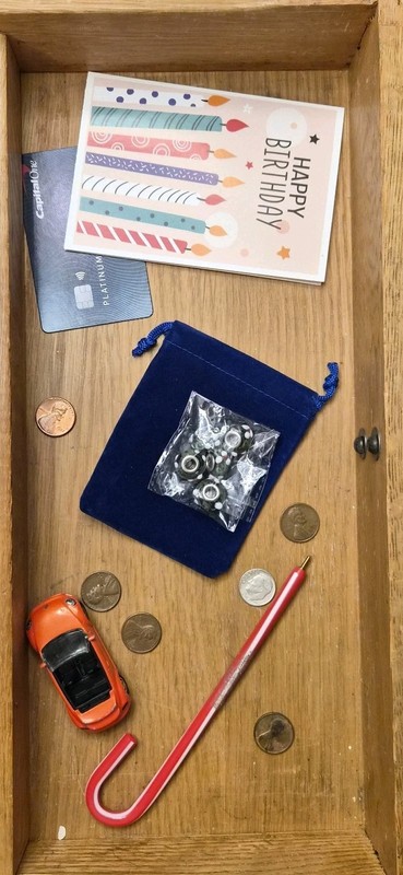 Junk Drawer Lot Vintage Antique Estate Silver Coins Jewelry Pens Cards and more 