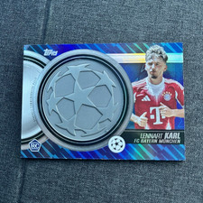 Topps 2025-26 Lennart Karl Bayern Munich Starball Rookie Relic Card #SCR-LK. rookie card picture