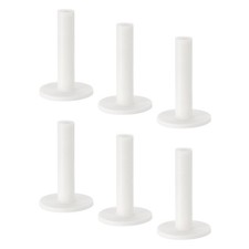 6 Set 3.5 Inch Rubber Golf Tee Tall Training Driving Range Tee Stable White