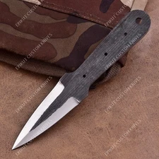 8'' 1095 High Carbon Steel Knife Blank Blade DIY Bushcraft Hunting Knife Making