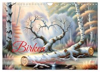 "Calendar 2027 · US Version · Birches Lovable Trees (Wall Calendar 2027 12\" × 8\""