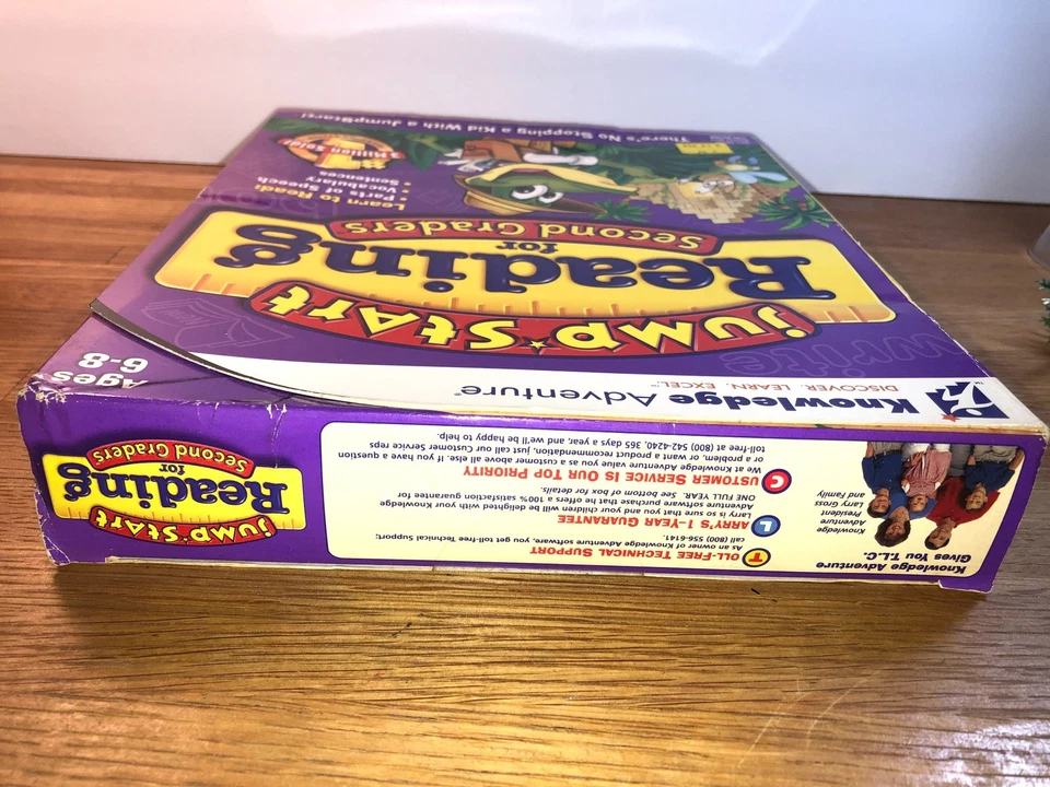 NEW Jump Start Reading for Second Graders Big Box PC CD-ROM Windows RARE SEALED - Image 4 of 4