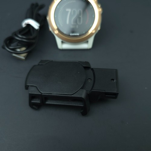 Garmin Fenix 3 White Rose Gold Fitness Sport GPS Training Watch w/ Charger - Picture 14 of 14