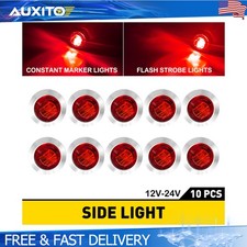 34 Strobesteady Marker Lights Red Dual Function 12v 24v Warning Flash Light