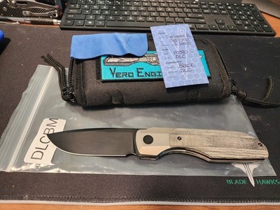 Vero Engineering Synapse XL From Second Drop M390 Micarta Titanium DLC