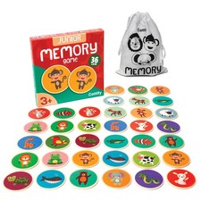 Montessori-Inspired Wooden Matching Game for Toddlers 2-4 Years - Durable, Sc...
