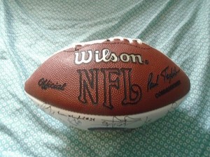 1995 Chicago Bears Signed/ Facsimile (Team) Wilson Football In Orig. Package!