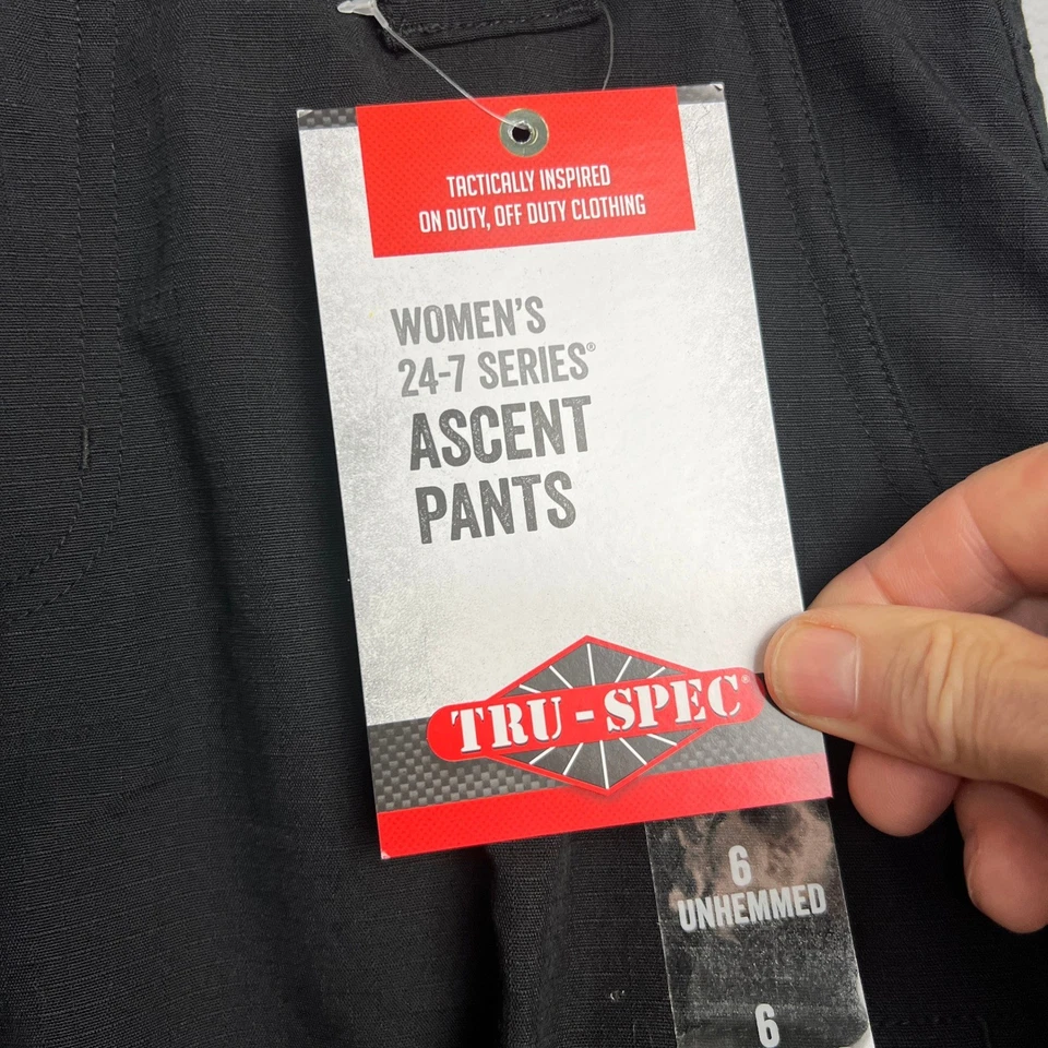 Tru-Spec Ascent Pants Tactical EMS Cargo Work Utility Stain Resistant Unhemmed 6 - Image 3 of 4