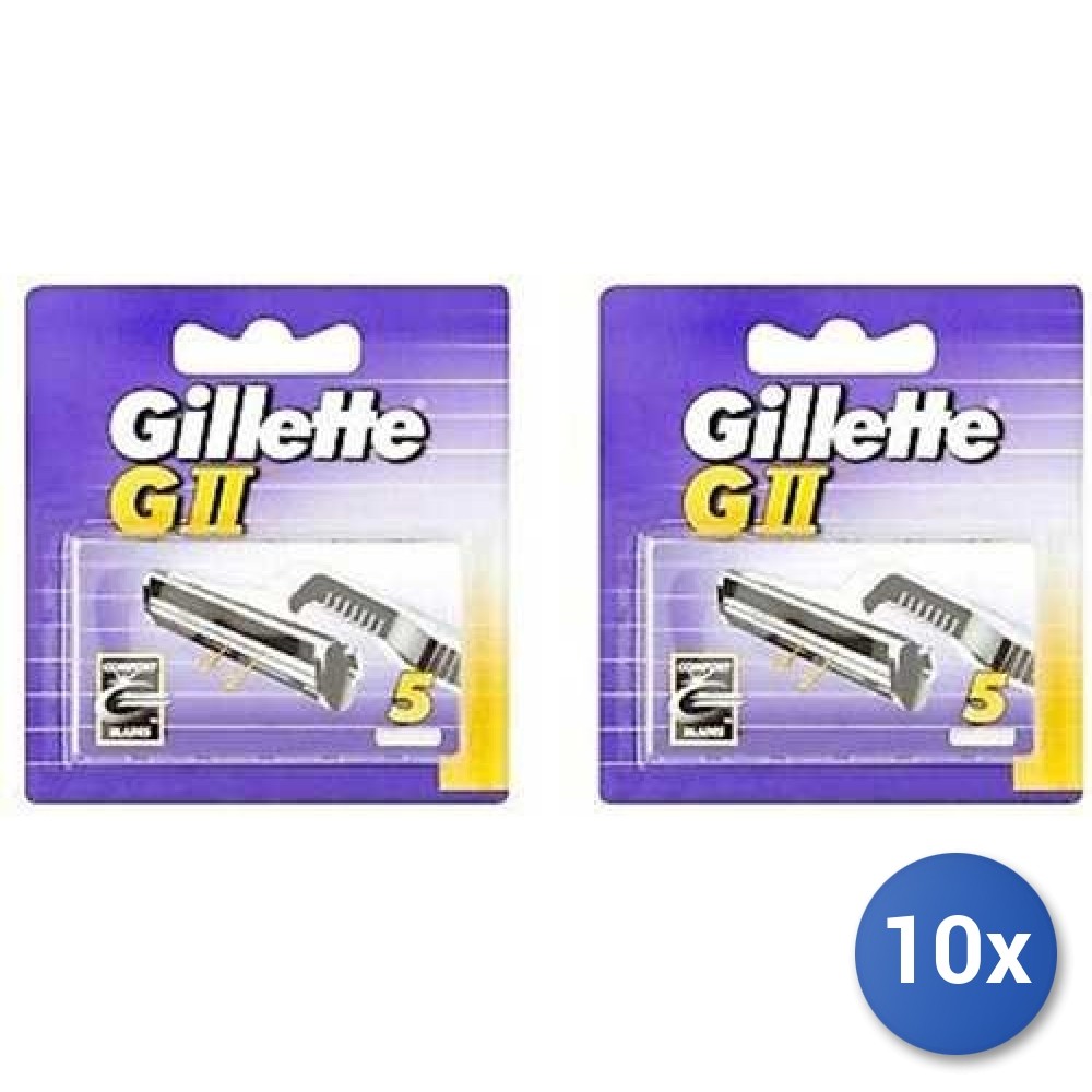 Gillette Ricambi G2 Bipak 10x Bundle - 100 Lame GII al Miglior Prezzo