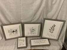 Lot of P Graham Dunn Wall Decor (Various sizes see description for details)