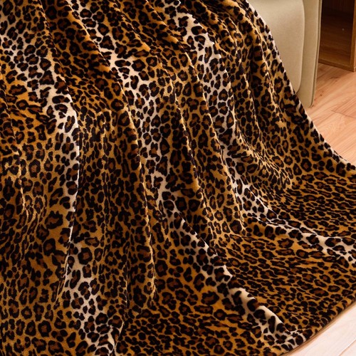 Leopard Printed Throw Blanket for CouchBedSofa Soft Cozy 290GSM Classic Le - Picture 3 of 7
