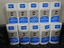 10 Power Stick Men's MOUNTAIN MIST Scent Aluminum Free Deodorant 2.25 oz. NEW