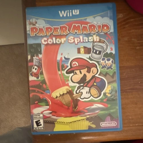 Nintendo Paper Mario: Color Splash Wii U Action Puzzle E NTSC-U/C Manual