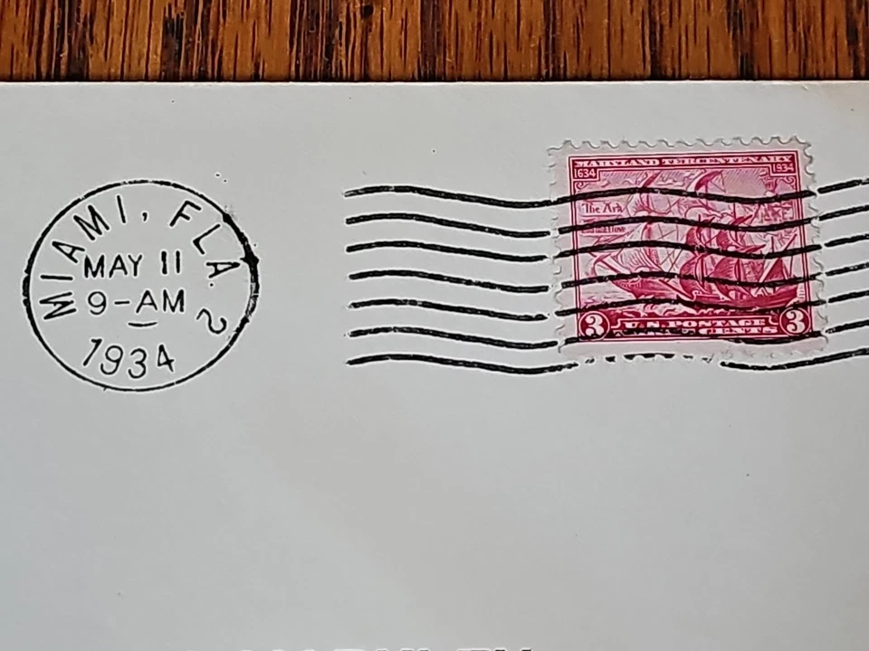 1934 USS MACON ZRS-5 AIRSHIP "FLIGHT TO CUBA" BLIMP NAVAL POSTAL COVER ENVELOPE  - Image 2 of 4