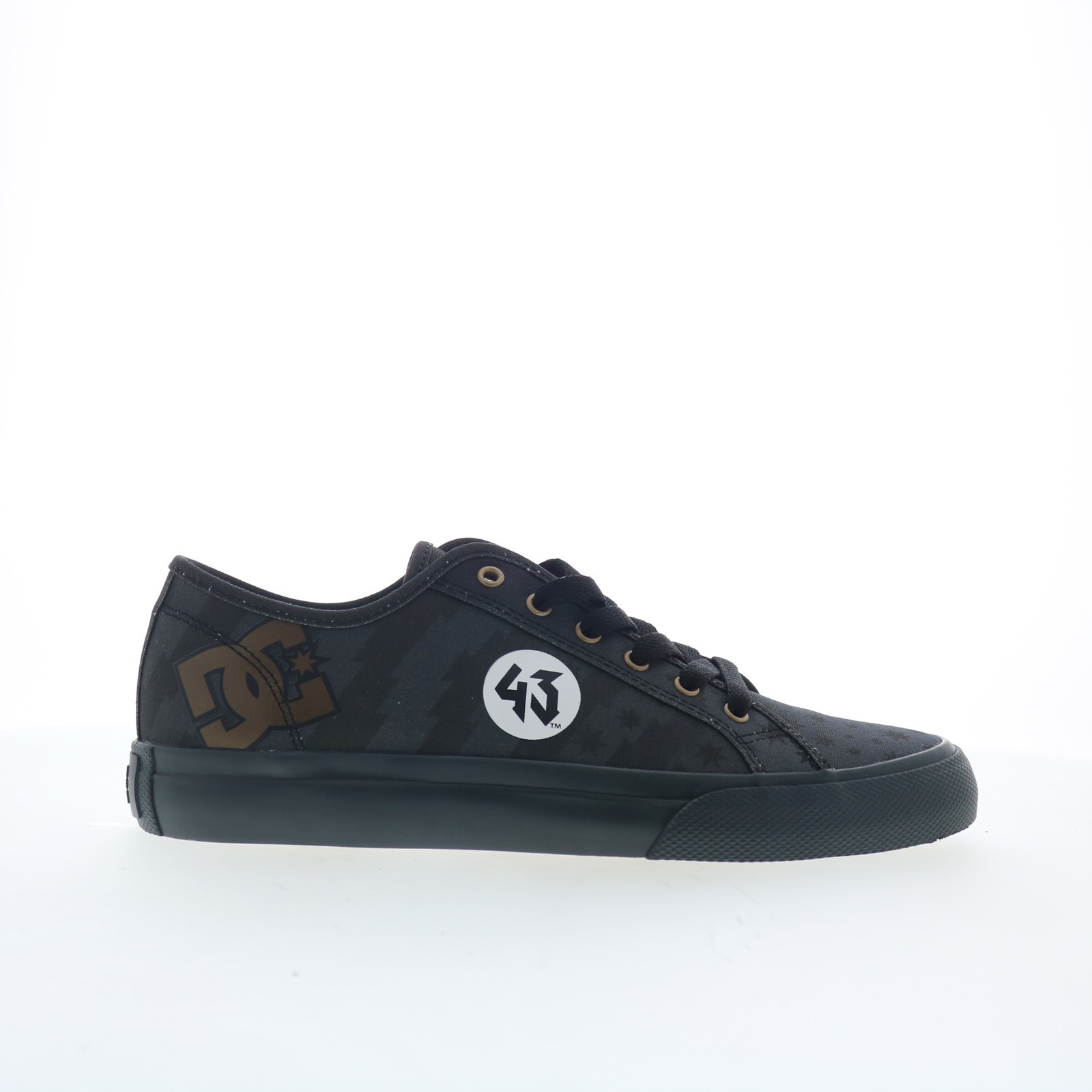 DC 43I Manual DC02960025-GRYBLK Mens Gray Skate Inspired Sneakers Shoes