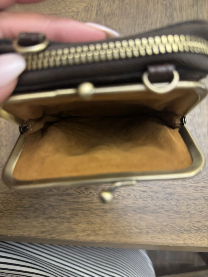 Patricia Nash Pertina Frame Leopard Calf Hair Crossbody Bag - Image 3 of 4