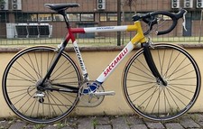Bicicleta de carreras Saccarelli Mondrian Shimano Dura Ace 7700 Ambrosio Spox aluminio carbono