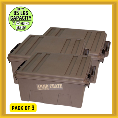 #ad #ad 3x MTM ACR8 72 7quot; Deep 85 pound Capacity Large Ammo Crate Utility Box Dark Earth $99.99