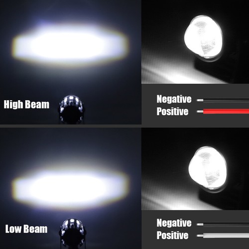 2x Mini foco LED faros de motocicleta alto-bajo conducción antiniebla offorad ATV UTV EE. UU. - Imagen 19 de 32